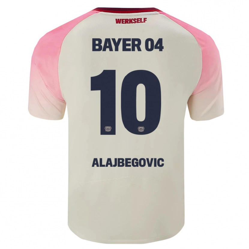 Danxen Pánské Kerim Alajbegovic #10 Růžová Špinavě Bílá Daleko Hráčské Dresy 2025/26 Dres