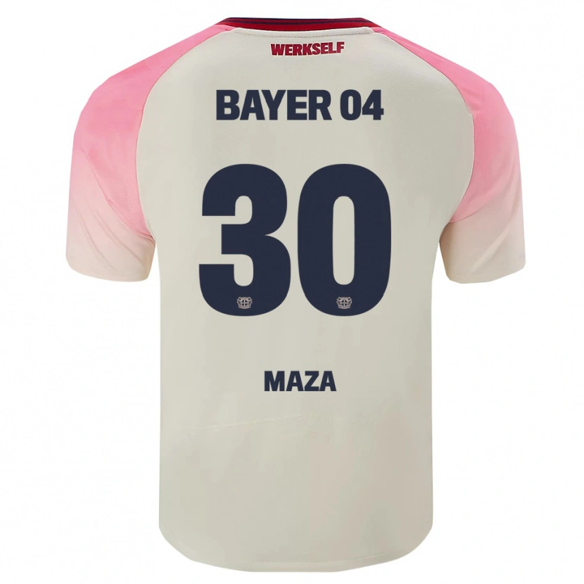 Danxen Pánské Ibrahim Maza #30 Růžová Špinavě Bílá Daleko Hráčské Dresy 2025/26 Dres