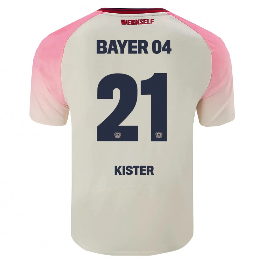 Danxen Pánské Akim Kister #21 Růžová Špinavě Bílá Daleko Hráčské Dresy 2025/26 Dres
