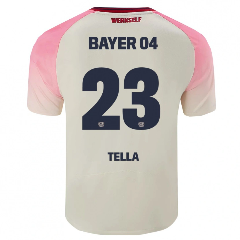 Danxen Pánské Nathan Tella #23 Růžová Špinavě Bílá Daleko Hráčské Dresy 2025/26 Dres