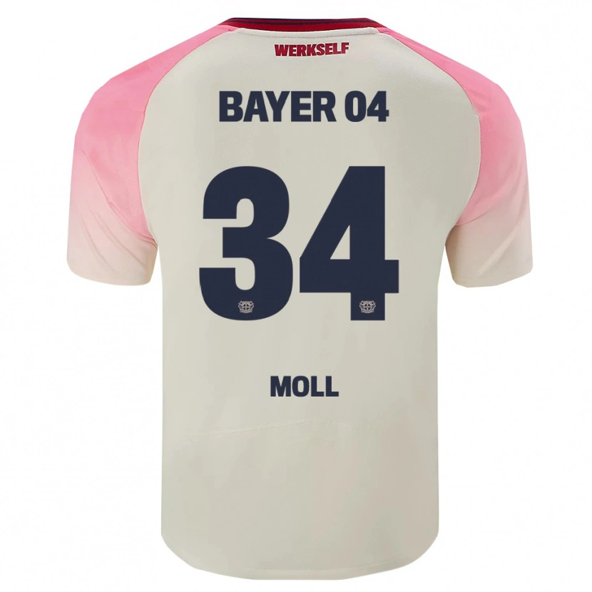 Danxen Pánské Anne Moll #34 Růžová Špinavě Bílá Daleko Hráčské Dresy 2025/26 Dres