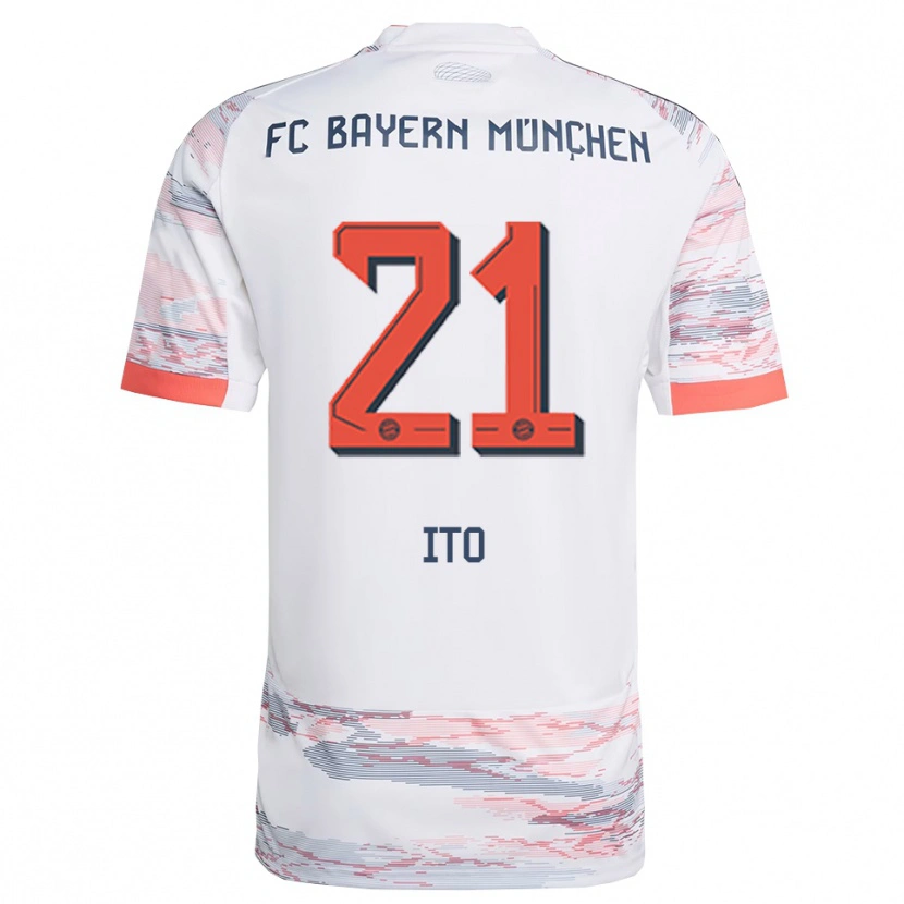 Danxen Pánské Hiroki Ito #21 Bílá Šedá Daleko Hráčské Dresy 2025/26 Dres