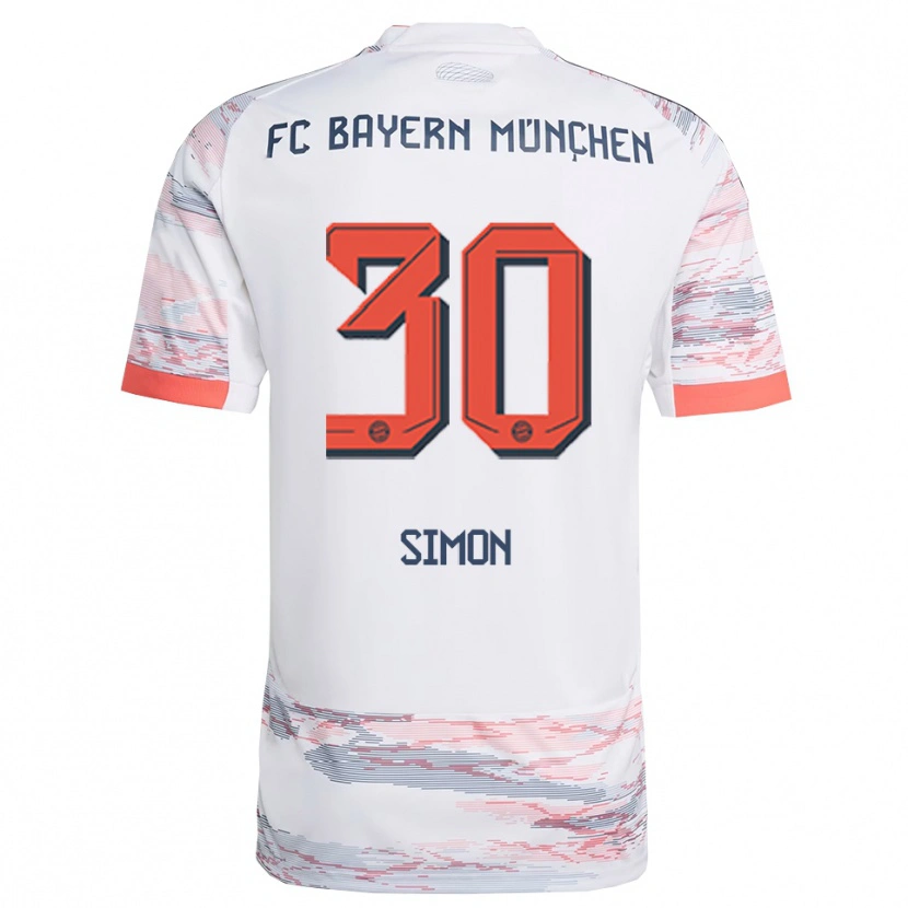 Danxen Pánské Carolin Simon #30 Bílá Šedá Daleko Hráčské Dresy 2025/26 Dres