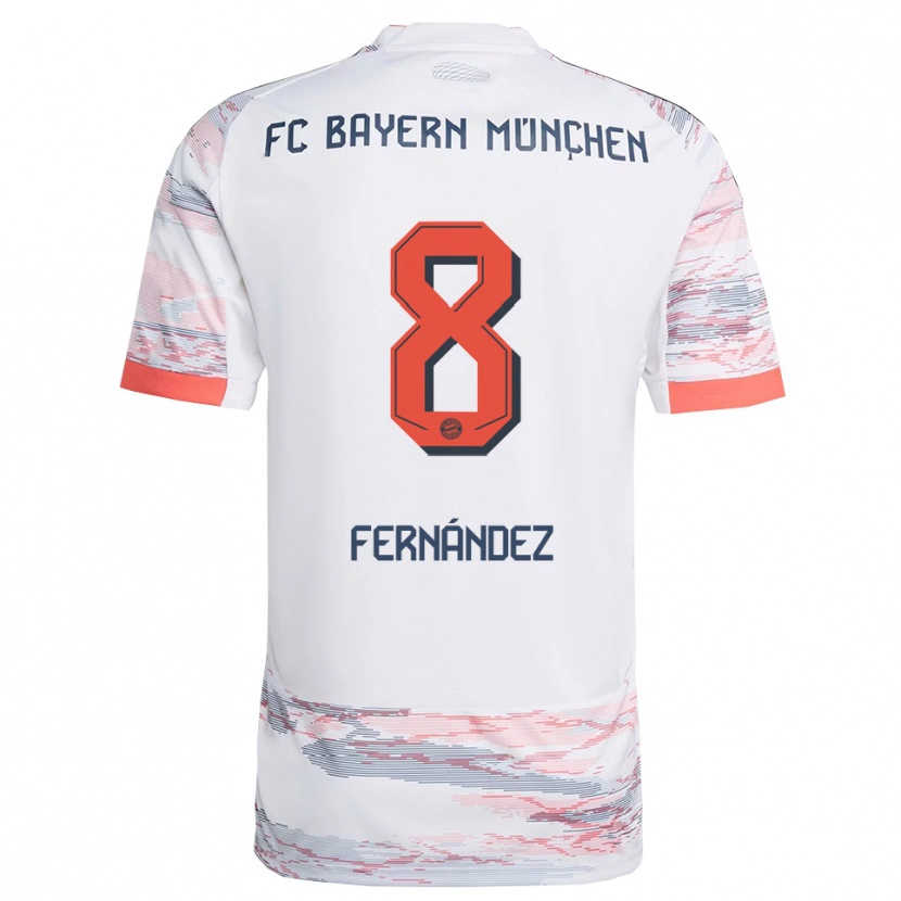 Danxen Pánské Javier Fernández #8 Bílá Šedá Daleko Hráčské Dresy 2025/26 Dres
