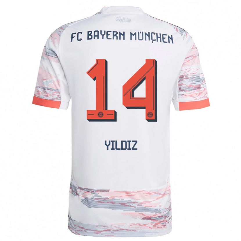 Danxen Pánské Veis Yildiz #14 Bílá Šedá Daleko Hráčské Dresy 2025/26 Dres
