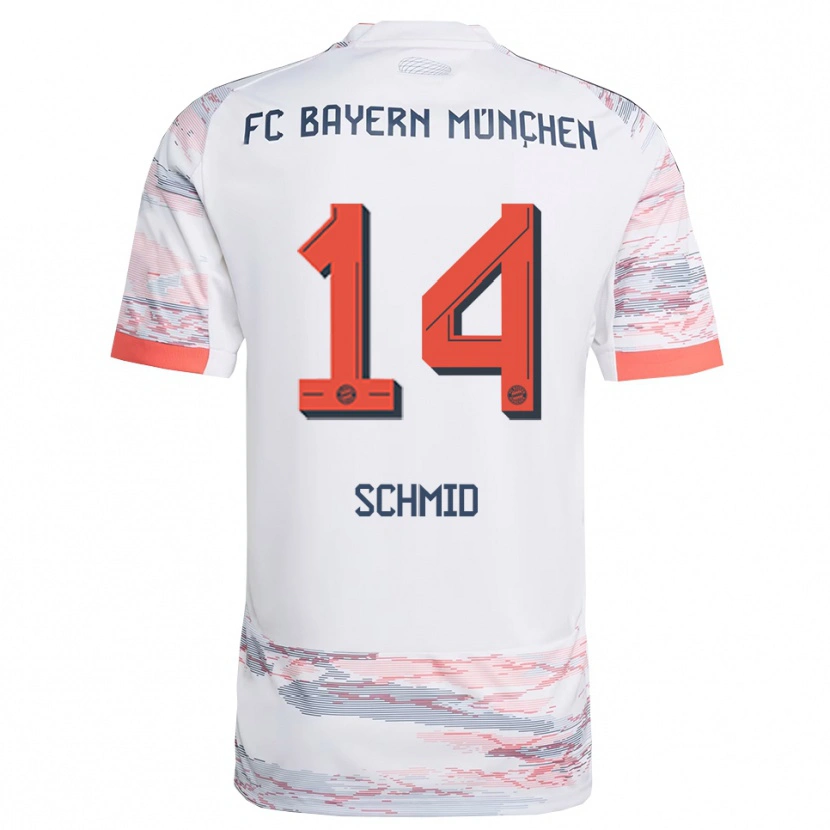 Danxen Pánské Leopold Schmid #14 Bílá Šedá Daleko Hráčské Dresy 2025/26 Dres