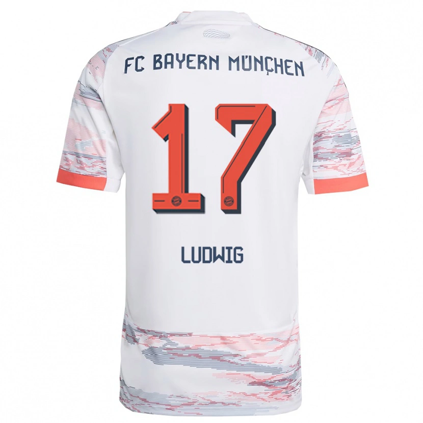 Danxen Pánské Linus Ludwig #17 Bílá Šedá Daleko Hráčské Dresy 2025/26 Dres