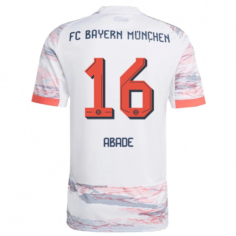 Danxen Pánské Daniel Abade #16 Bílá Šedá Daleko Hráčské Dresy 2025/26 Dres