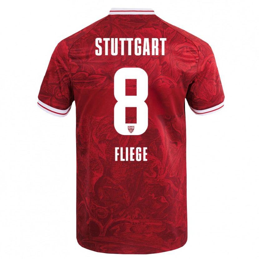 Danxen Pánské Anna Fliege #8 Červená Černá Daleko Hráčské Dresy 2025/26 Dres