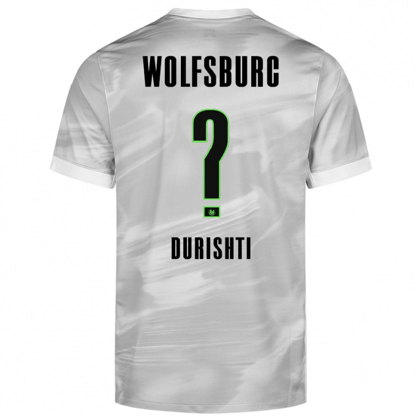 Danxen Pánské Brendon Durishti #0 Šedá Bílá Daleko Hráčské Dresy 2025/26 Dres