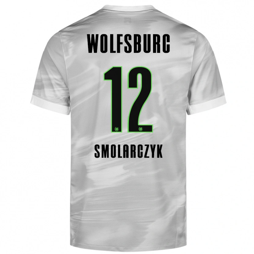 Danxen Pánské Nelly Smolarczyk #12 Šedá Bílá Daleko Hráčské Dresy 2025/26 Dres