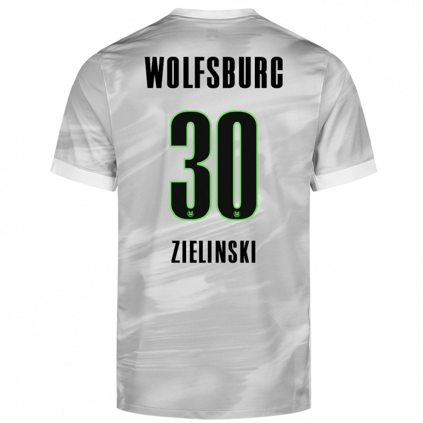 Danxen Pánské Jakub Zielinski #30 Šedá Bílá Daleko Hráčské Dresy 2025/26 Dres