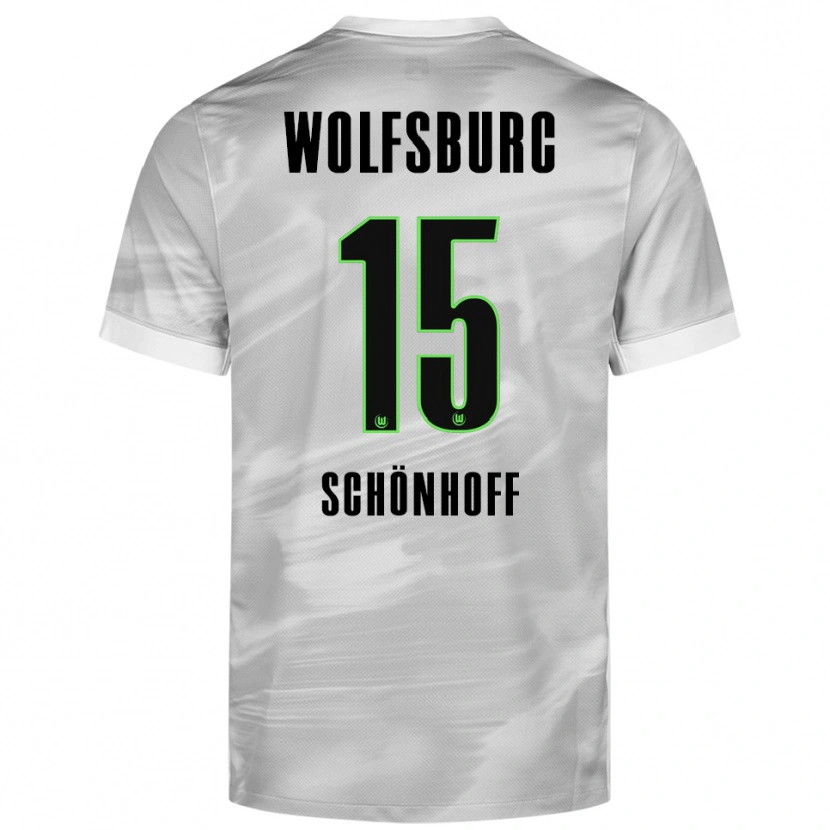 Danxen Pánské Henry Schönhoff #15 Šedá Bílá Daleko Hráčské Dresy 2025/26 Dres