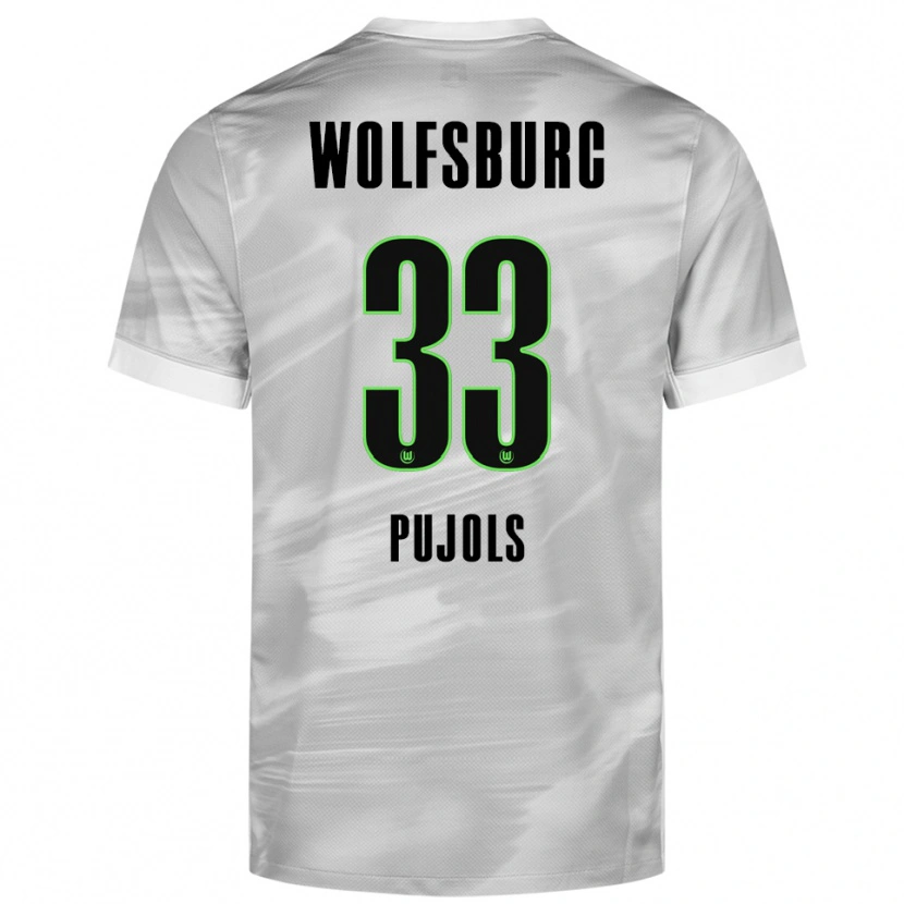 Danxen Pánské Judit Pujols #33 Šedá Bílá Daleko Hráčské Dresy 2025/26 Dres