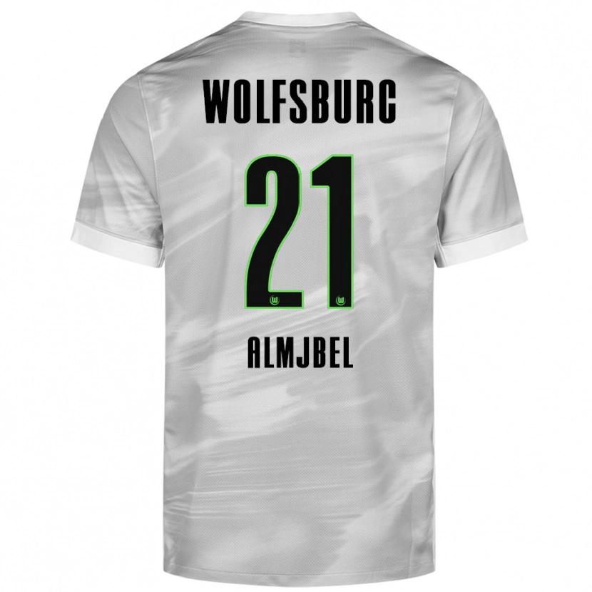 Danxen Pánské Mohamad Almjbel #21 Šedá Bílá Daleko Hráčské Dresy 2025/26 Dres