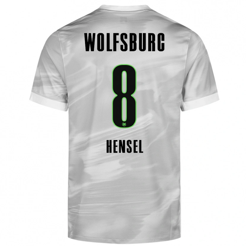 Danxen Pánské Pharell Hensel #8 Šedá Bílá Daleko Hráčské Dresy 2025/26 Dres