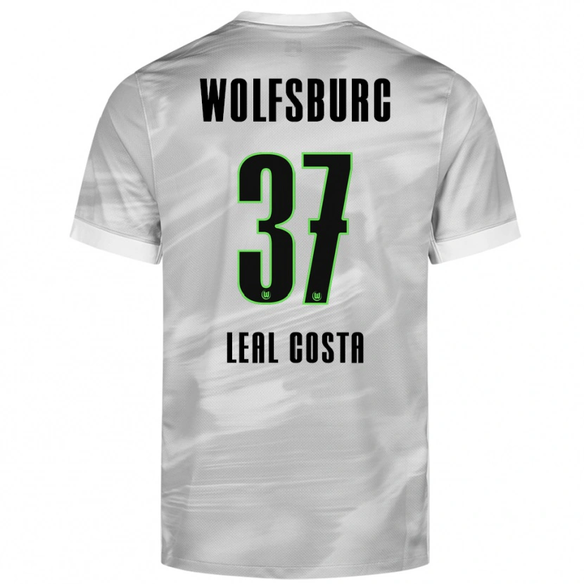 Danxen Pánské David Leal Costa #37 Šedá Bílá Daleko Hráčské Dresy 2025/26 Dres