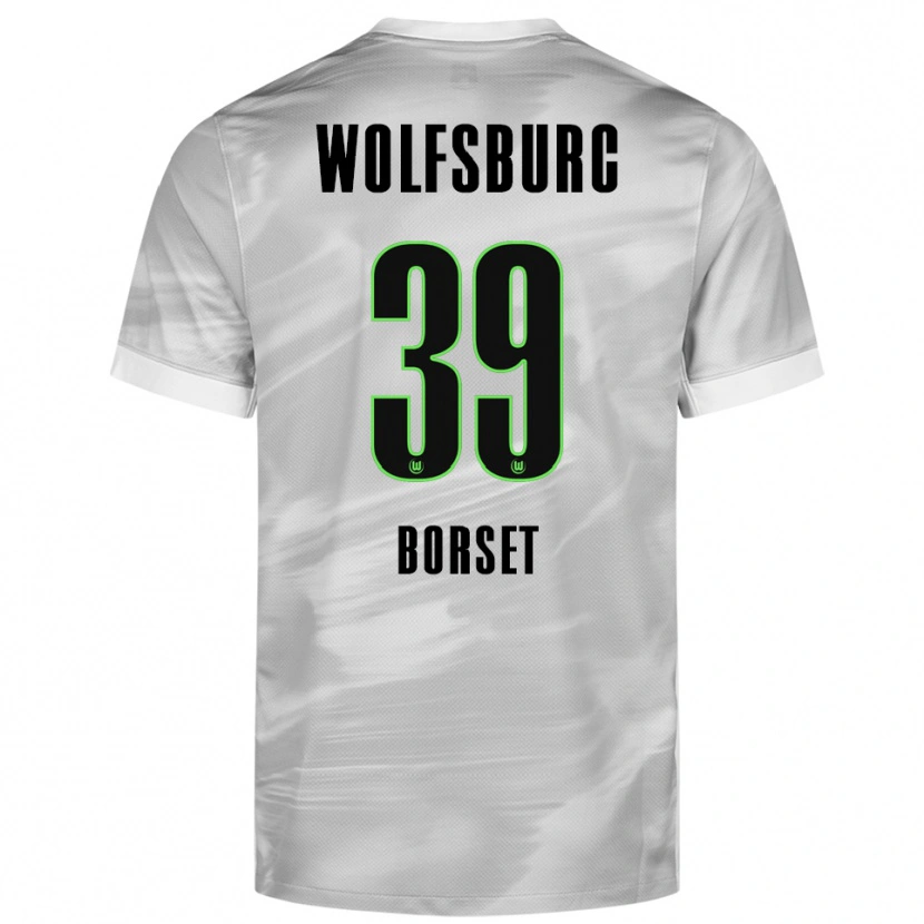 Danxen Pánské Anders Rønne Børset #39 Šedá Bílá Daleko Hráčské Dresy 2025/26 Dres