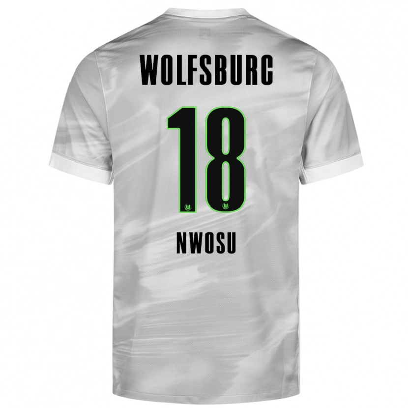 Danxen Pánské Lewis Nwosu #18 Šedá Bílá Daleko Hráčské Dresy 2025/26 Dres