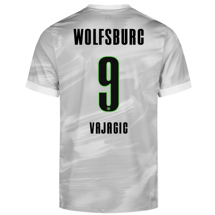 Danxen Pánské David Vajagic #9 Šedá Bílá Daleko Hráčské Dresy 2025/26 Dres