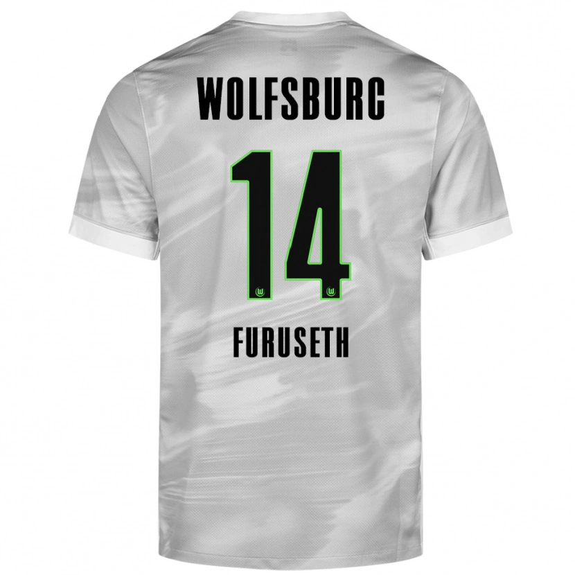 Danxen Pánské Truls Furuseth #14 Šedá Bílá Daleko Hráčské Dresy 2025/26 Dres