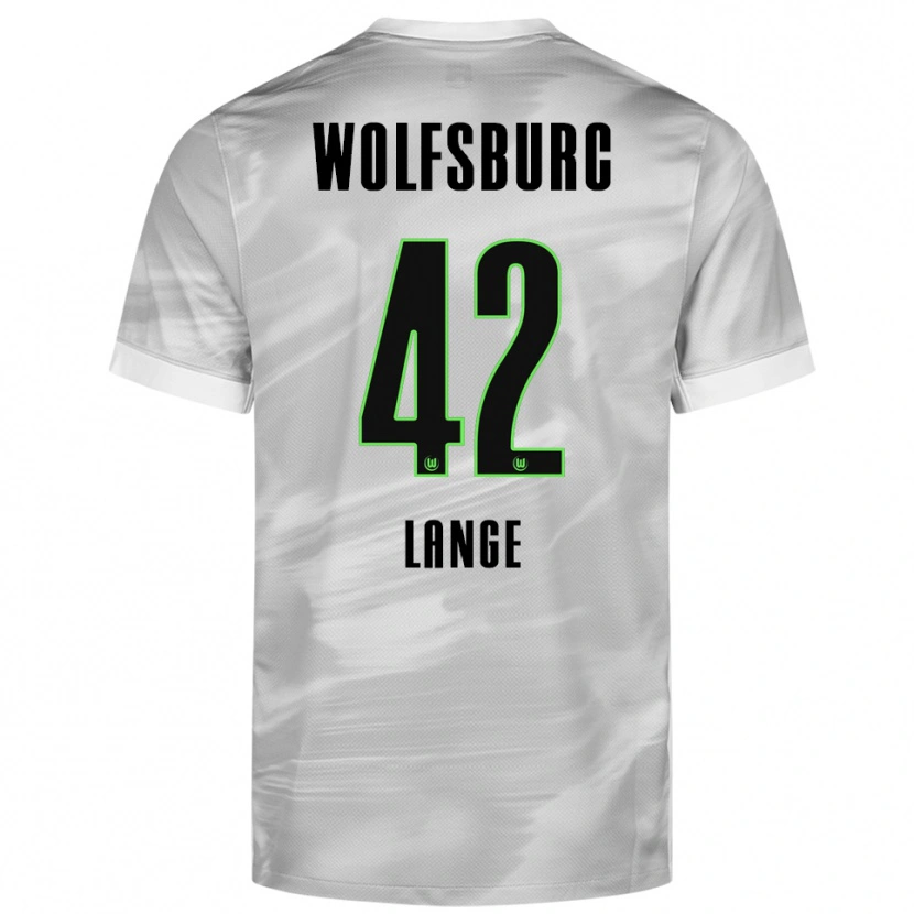 Danxen Pánské Felix Lange #42 Šedá Bílá Daleko Hráčské Dresy 2025/26 Dres