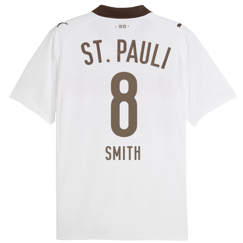 Danxen Pánské Eric Smith #8 Bílá Červená Daleko Hráčské Dresy 2025/26 Dres