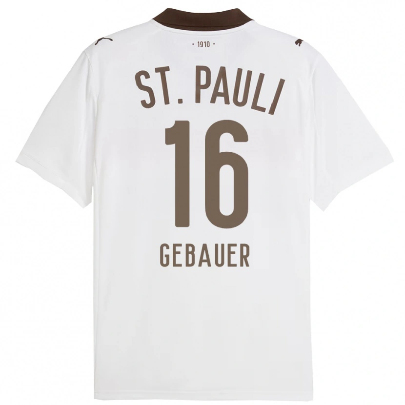 Danxen Pánské Florian Gebauer #16 Bílá Červená Daleko Hráčské Dresy 2025/26 Dres