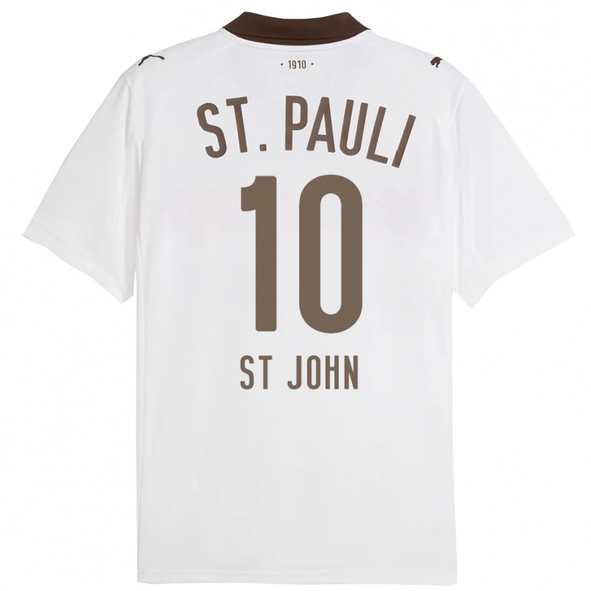 Danxen Pánské Rawley St. John #10 Bílá Červená Daleko Hráčské Dresy 2025/26 Dres