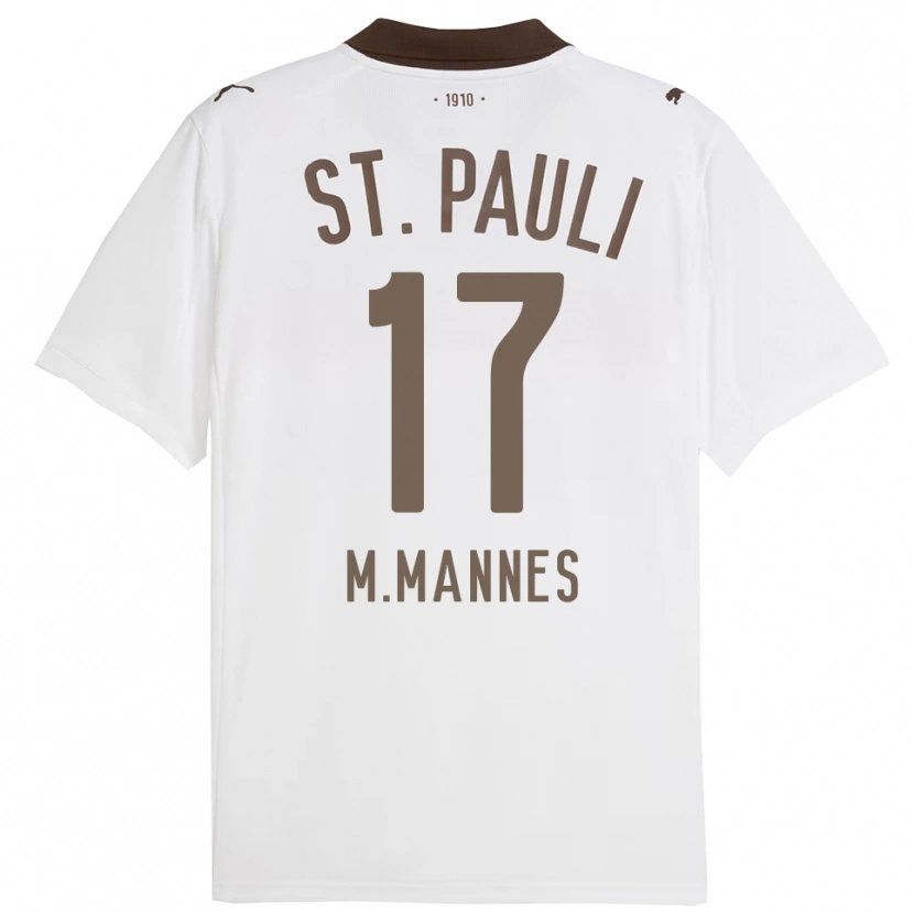 Danxen Pánské Verena Maria Mannes #17 Bílá Červená Daleko Hráčské Dresy 2025/26 Dres