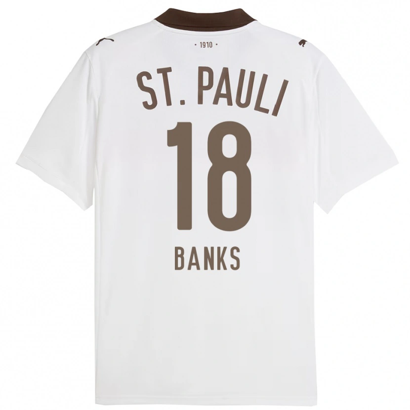 Danxen Pánské Scott Banks #18 Bílá Červená Daleko Hráčské Dresy 2025/26 Dres