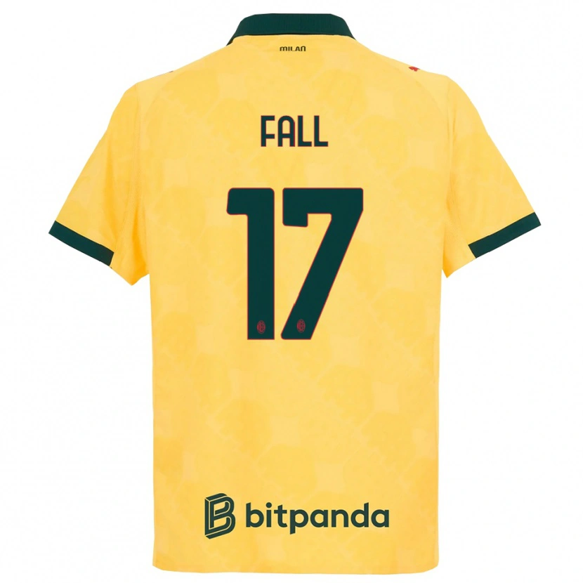 Danxen Pánské Mbarick Fall #17 Žlutá Černá Třetí Hráčské Dresy 2025/26 Dres