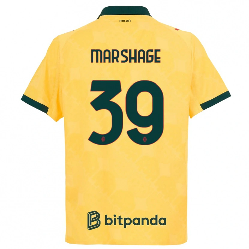 Danxen Pánské Wilgot Marshage #39 Žlutá Černá Třetí Hráčské Dresy 2025/26 Dres