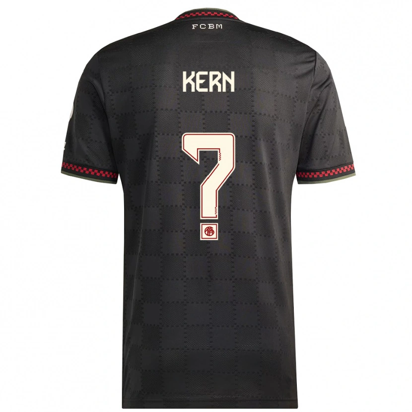 Danxen Pánské Timo Kern #0 Černá Bílá Třetí Hráčské Dresy 2025/26 Dres
