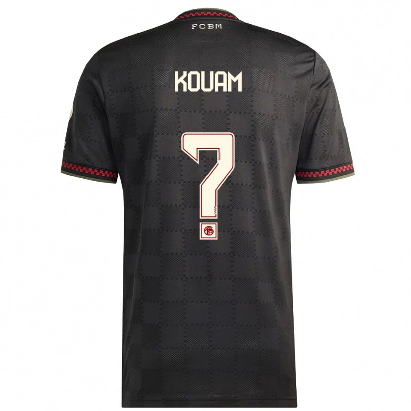 Danxen Pánské Christian Kouam #0 Černá Bílá Třetí Hráčské Dresy 2025/26 Dres