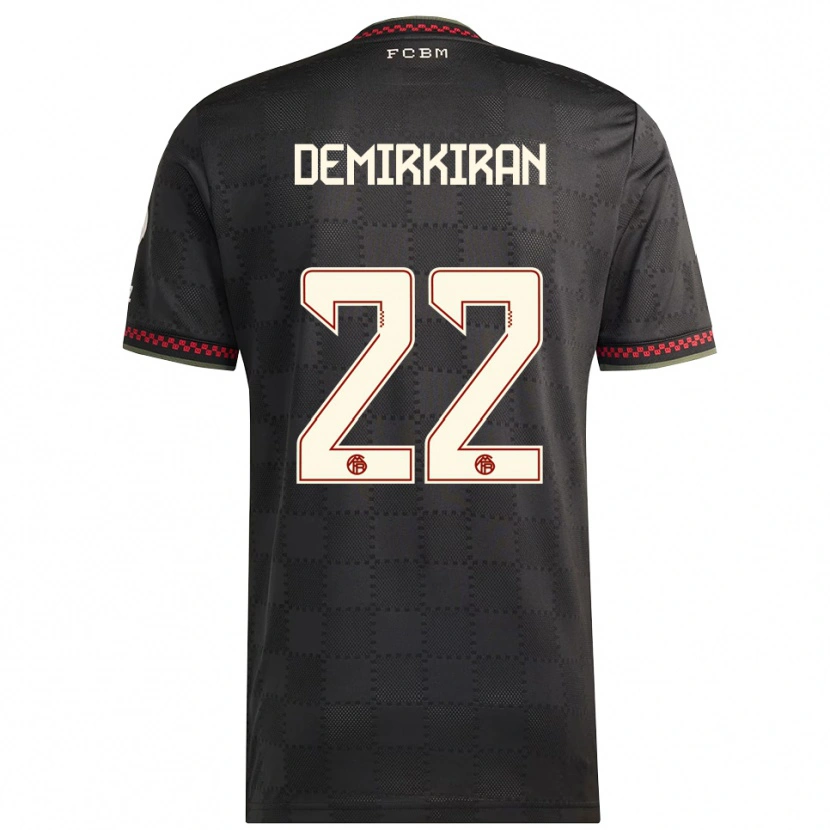 Danxen Pánské Ediz Demirkiran #22 Černá Bílá Třetí Hráčské Dresy 2025/26 Dres