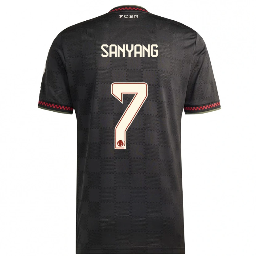 Danxen Pánské Mamin Sanyang #7 Černá Bílá Třetí Hráčské Dresy 2025/26 Dres