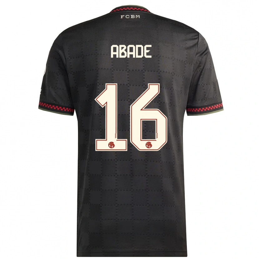 Danxen Pánské Daniel Abade #16 Černá Bílá Třetí Hráčské Dresy 2025/26 Dres
