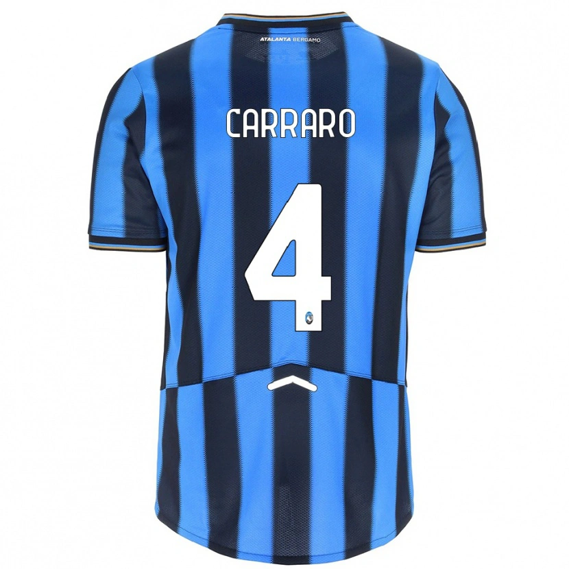 Danxen Dámské Marco Carraro #4 Nebesky Modrá Černá Domů Hráčské Dresy 2025/26 Dres