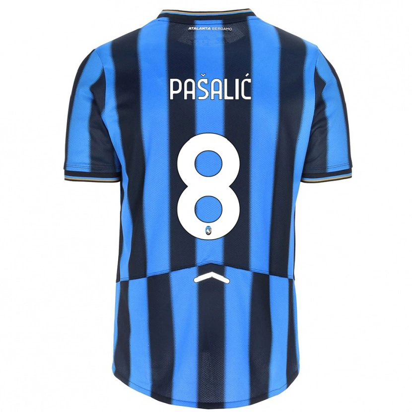 Danxen Dámské Mario Pasalić #8 Nebesky Modrá Černá Domů Hráčské Dresy 2025/26 Dres