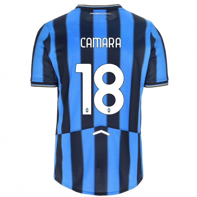 Danxen Dámské Ibrahima Camara #18 Nebesky Modrá Černá Domů Hráčské Dresy 2025/26 Dres