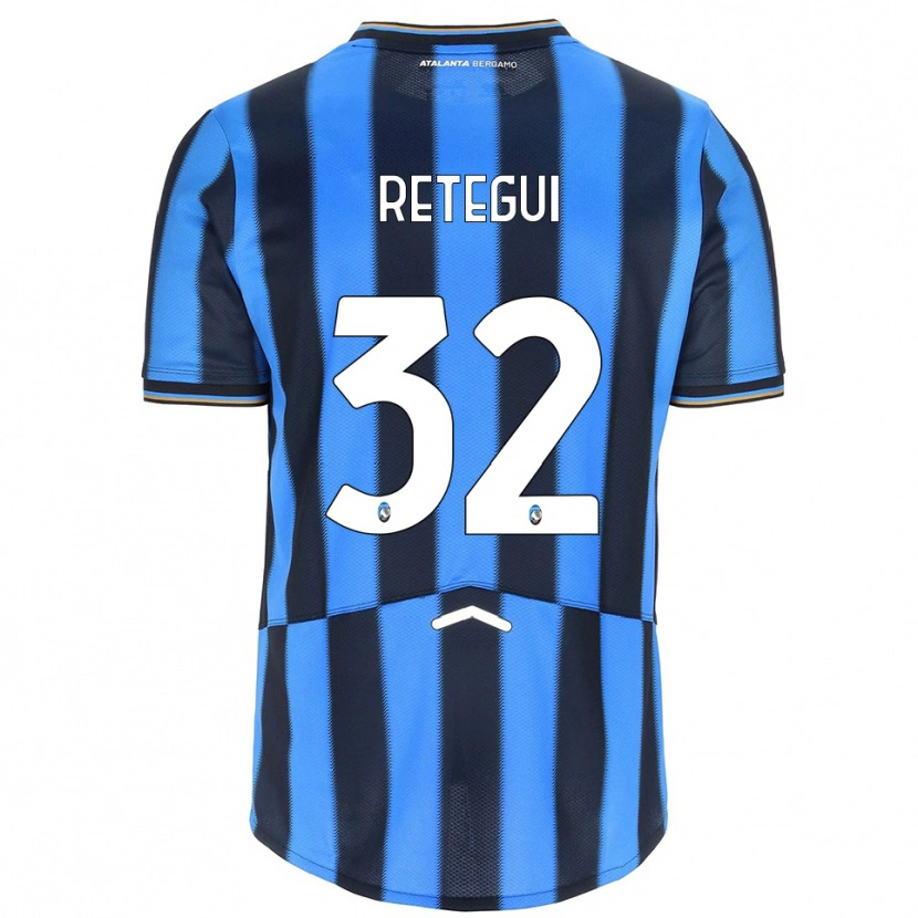 Danxen Dámské Mateo Retegui #32 Nebesky Modrá Černá Domů Hráčské Dresy 2025/26 Dres
