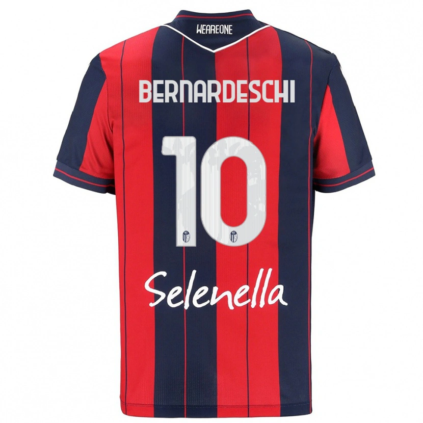 Danxen Dámské Federico Bernardeschi #10 Červená Námořnická Modř Domů Hráčské Dresy 2025/26 Dres