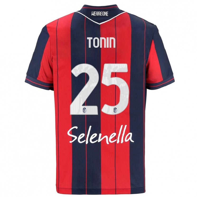Danxen Dámské Federico Tonin #25 Červená Námořnická Modř Domů Hráčské Dresy 2025/26 Dres