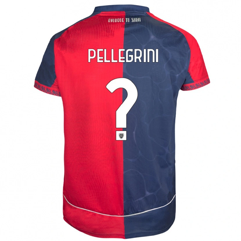 Danxen Dámské Nicolò Pellegrini #0 Červená Námořnická Modř Domů Hráčské Dresy 2025/26 Dres