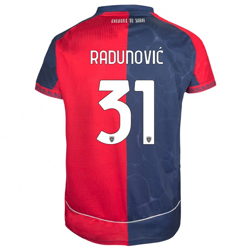 Danxen Dámské Boris Radunović #31 Červená Námořnická Modř Domů Hráčské Dresy 2025/26 Dres