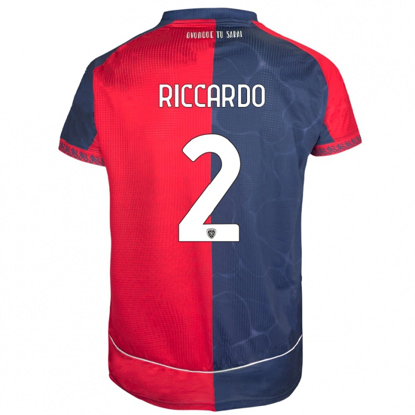 Danxen Dámské Riccardo Congiu #2 Červená Námořnická Modř Domů Hráčské Dresy 2025/26 Dres