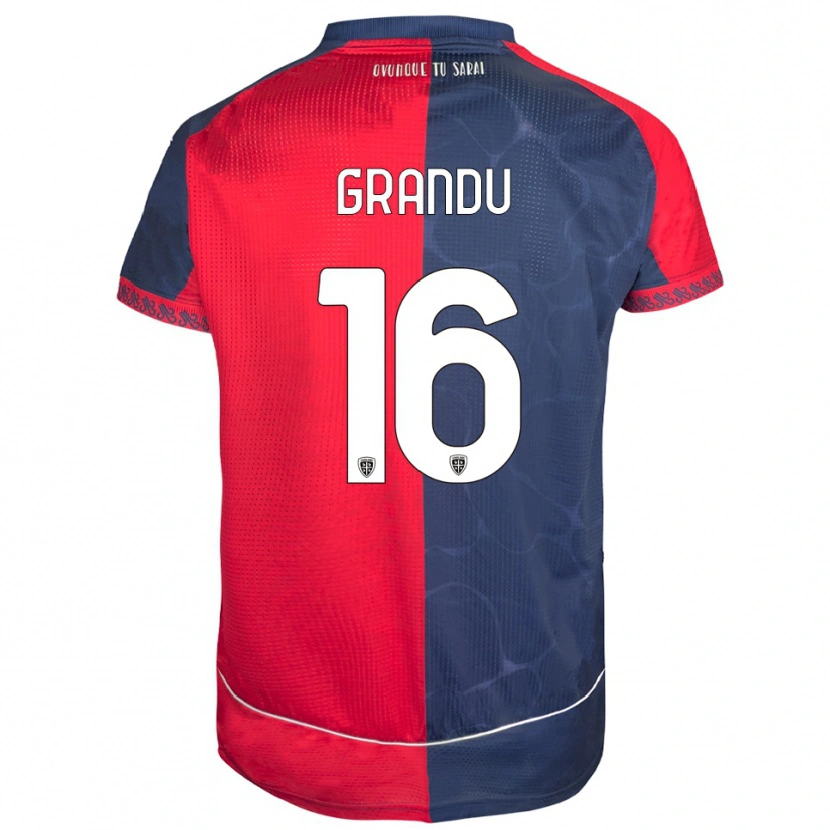 Danxen Dámské Nicola Grandu #16 Červená Námořnická Modř Domů Hráčské Dresy 2025/26 Dres