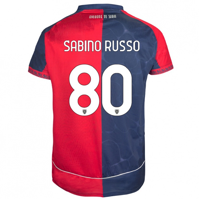 Danxen Dámské Alessandro Sabino Russo #80 Červená Námořnická Modř Domů Hráčské Dresy 2025/26 Dres