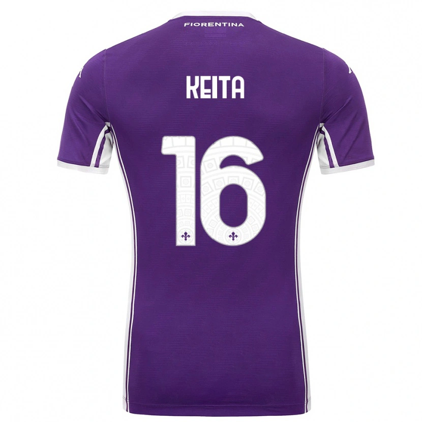 Danxen Dámské Bala Keita #16 Fialová Bílá Domů Hráčské Dresy 2025/26 Dres